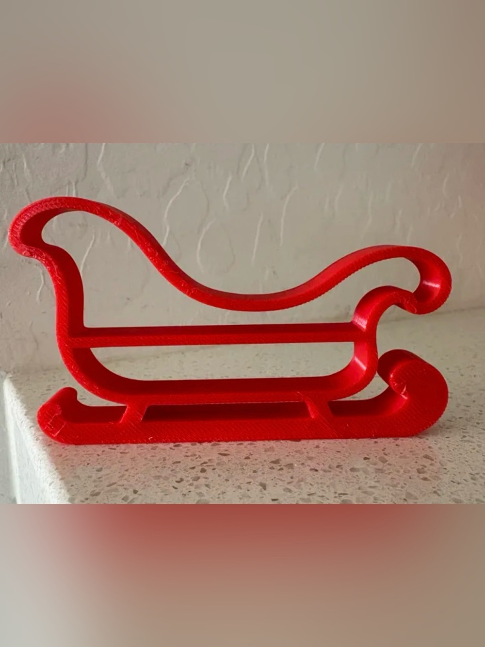Festive Red Sleigh Holiday Tabletop Décor Accent - new!